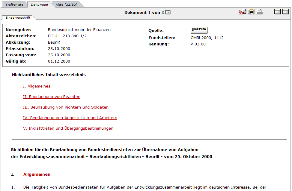 Abbildung: Verwaltungsvorschrift