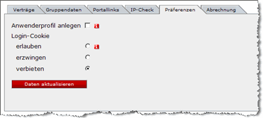 Abbildung: Großkundenkennungsverwaltung